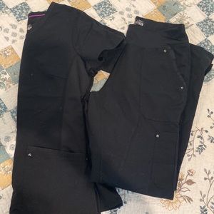 Healing hands black scrub set